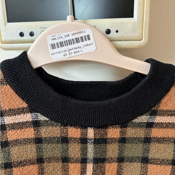 ZARA plaid heavy sweater - Picture 6 of 9